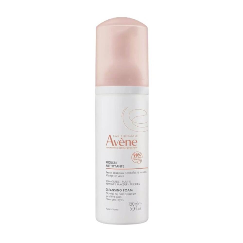 New Avene Cleansing Foam Wash Mousse Face Eyes Sensitive Skin 5oz